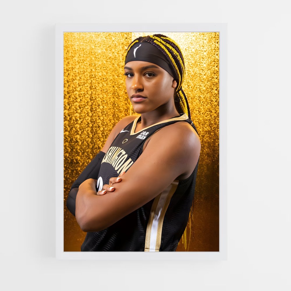 Poster Gold & Grit – affiche Basketball (vue 3)